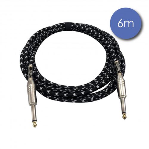 Power Acoustics Cab 2210 - Câble 6m - JACK MONO Mâle - JACK MONO Mâle