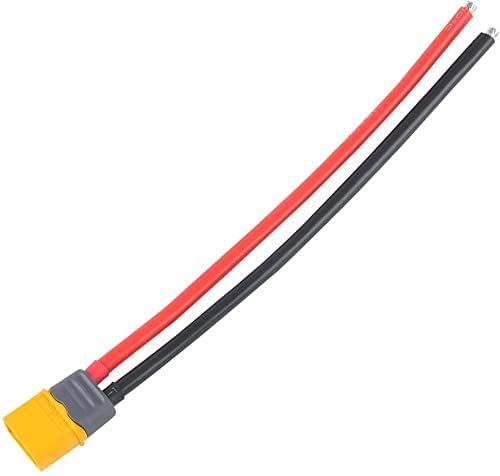 YUNIQUE Lot De 4 Connecteurs XT60 Mâle Avec Câble Silicone 12AWG 150mm – Pour Drones FPV, Batteries LiPo, RC