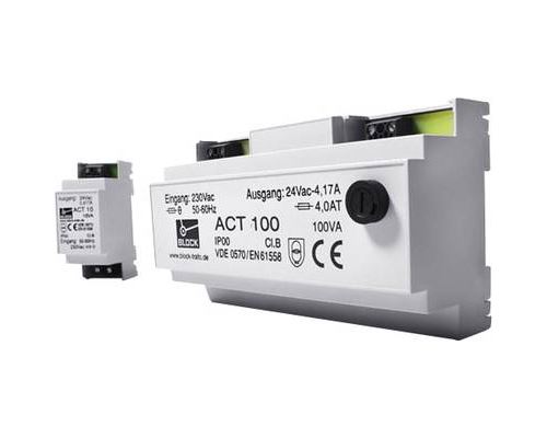 Block ACT 10 Transformateur de sécurité 1 x 230 V/AC 1 x 24 V/AC 10 VA 0.416 A