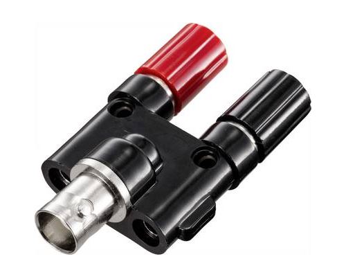 TRU COMPONENTS Prise adaptateur BNC femelle - femelle 4 mm droit noir