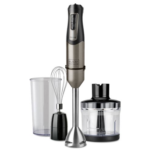 Non Communiqué Gris Mixeur Plongeant 1200W /Noir Black+Decker Bxhba1200e