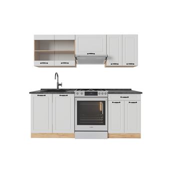 Vicco Cuisine R-Line, Béton/Anthracite, 200cm , PT Chêne | Leroy Merlin Vicco Cuisine R-Line, Béton/Anthracite, 200cm , PT Chêne | Leroy Merlin