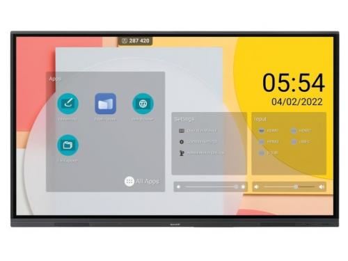Non Communiqué Noir Sharp Pn-L752b - Classe De Diagonale 75" Écran Lcd Rétro-Éclairé Par Led - Interactive - Avec Écran Tactile (Multi-Touches) - Android - 4K Uhd (2160P) 3840 X 2160
