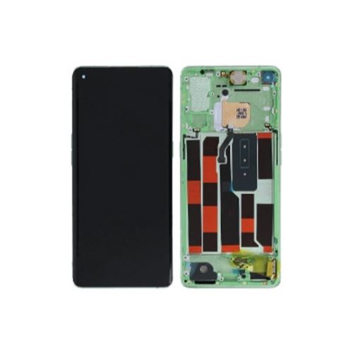Original Ecran LCD et Vitre Tactile Paillette verte Avec Chassis pour OPPO Reno 4 Pro 5G 4905501