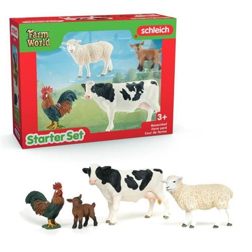 Non Communiqué Multicolore Mes Premiers Animaux De La Ferme, Coffret Schleich D'animaux, Schleich 42729 Farm World, Des 5 Ans