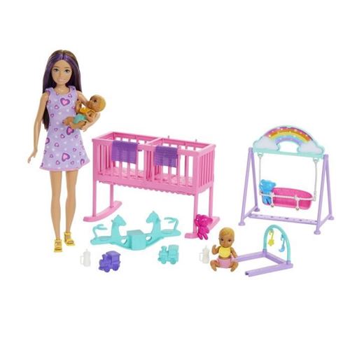 La chambre des jumeaux-coffret skipper, bébés et accessoires HXM99