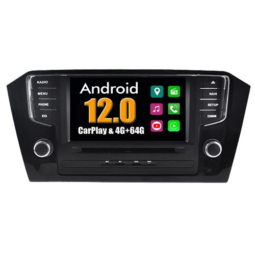 Autoradio CarPlay Multimédia RoverOne Android 4Go RAM 64Go ROM GPS pour Volkswagen VW Passat B8 2015+