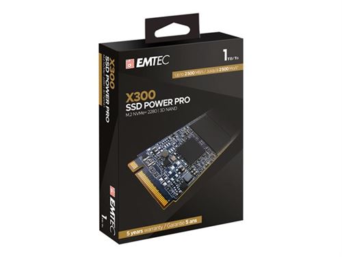 EMTEC Power Pro X300 - SSD - 1 TB - intern - M.2 2280 - PCIe 3.0 x4 (NVMe)