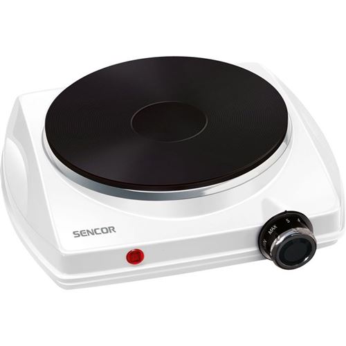 Non Communiqué Multicolore (Blanc Et Noir) Plaque De Cuisson Électrique Sencor Scp 1503Wh-Eue4 1500 W 18 Cm Mécanique