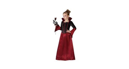 Déguisement pour fillette vampiresse noir et rouge - un costume pour enfant fille taille - 3-4 ans