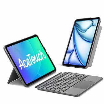 Inateck 10.9-11 Pouces Ultraléger Clavier bluetooth pour iPad 10/11 eme Gen A16,iPad Air M4/M3/M2, iPad Pro 4/3/2/1,avec Pavé Tactile,AZERTY - 1