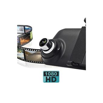 17€47 sur Dashcam rétroviseur écran intégré caméra avant caméra de recul  full hd 1080p - Vidéo embarquée - Achat & prix
