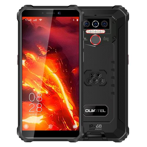 Smartphone OUKITEL WP5 PRO, Android 10-Noir et rouge