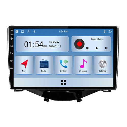 Autoradio RoverOne® Bluetooth CarPlay 2 Din 6Go RAM 128Go ROM pour Peugeot 108 Toyota Aygo B40 2014-2021