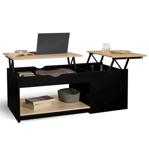 Idmarket Noir Market Eyla Table Basse - Image 2