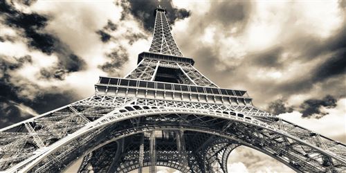 HOMEMANIA Tableau Tour Eiffel - 63 - 60 x 120 x 3 cm