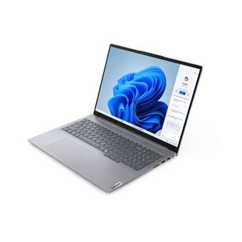 Lenovo ThinkBook 16 G7 ARP 21MW - Conception de charnière à 180 degrés - AMD Ryzen 7 - 7735HS / jusqu'à 4.75 GHz - Win 11 Pro - Radeon 680M - 32 Go RAM - 1 To SSD NVMe - 16" IPS 1920 x 1200 - Gigabit Ethernet - Wi-Fi 6E, Bluetooth - double ton gris ar