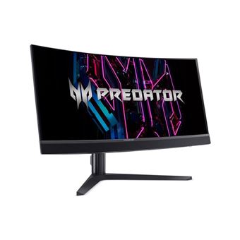 Acer Predator X34 V3bmiiphuzx - X Series - écran LED - jeux - incurvé - 34" - 3440 x 1440 UWQHD @ 180 Hz - VA - 1000 cd/m² - 4000:1 - DisplayHDR 1000 - 1 ms - 2xHDMI, DisplayPort, USB-C - haut-parleurs - noir