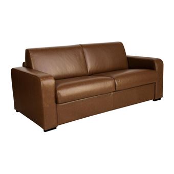 Canapé 4 Places Convertible Express En Tissu Gris - Couchage Lattes