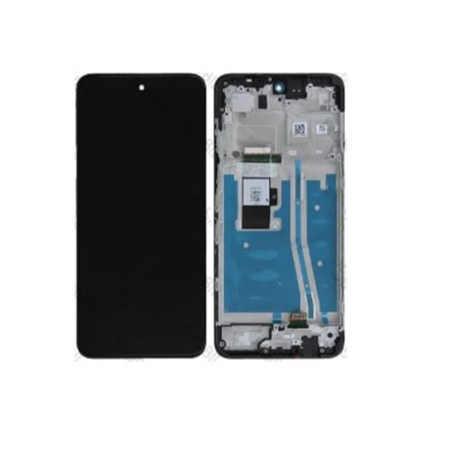 Original Ecran LCD Vitre tactile Noir Assemblés Sur Châssis Pour Motorola Moto G53 5D68C22150