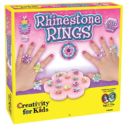Creativity for kids - cfk1886 - kit de loisirs créatifs - bagues à strass