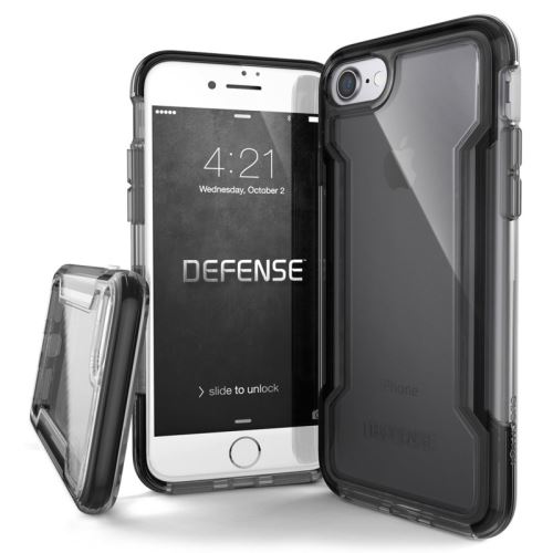Coque renforcée pour iPhone 7 / 8 : Defense Clear - Noir