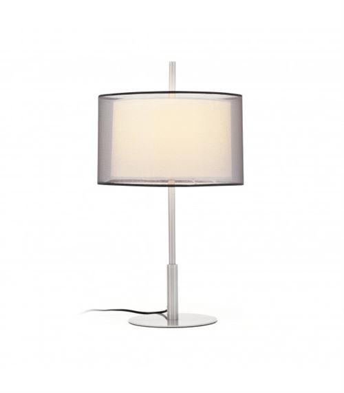 Lampe de table nickel mat Saba 1 ampoule h59 cm