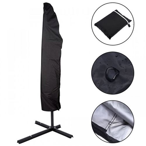 Housse de Parasol Protection Rainproof Housse de Parapluie pour Parasol de Jardin à Mât Excentré, Anti-Poussière-UV - Haut 205cm