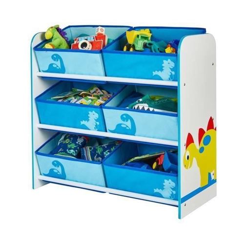 Meuble De Rangement Enfant 6 Bacs Dinosaures Garcon - Worlds Apart