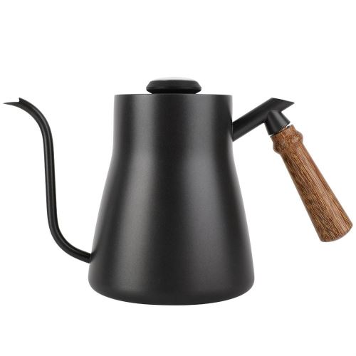 Verseuse à café 850ml en acier inoxydable Noir