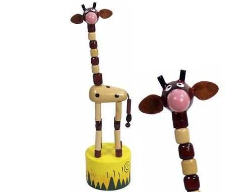 Jouet Wakouwa En Bois Girafe Marionnette Animaux Enfant 3 Ans +