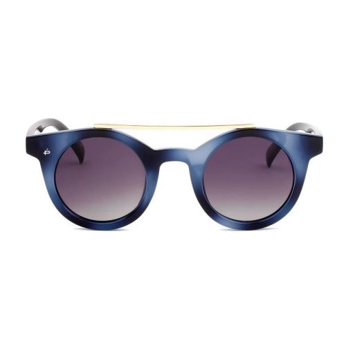 PRIVE REVAUX - Lunettes Round - Modele The Reagan Polarisé Bleu/Noir Mixte