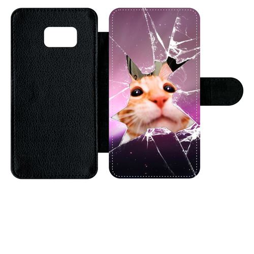 Etui À Rabat Samsung Galaxy S6 Edge Plus Hamster Vitre Brise