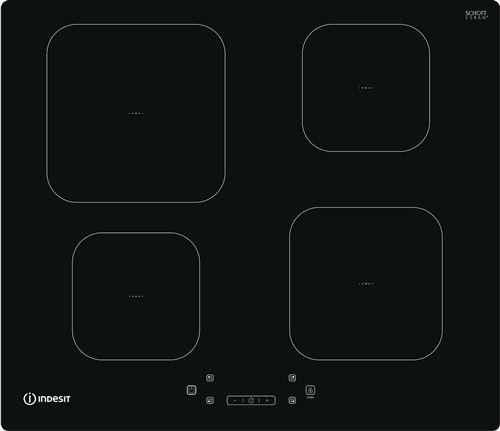 Indesit IS 83Q60 NE - Table de cuisson à induction - 4 plaques de cuisson - Niche - largeur : 56 cm - profondeur : 48 cm - noir
