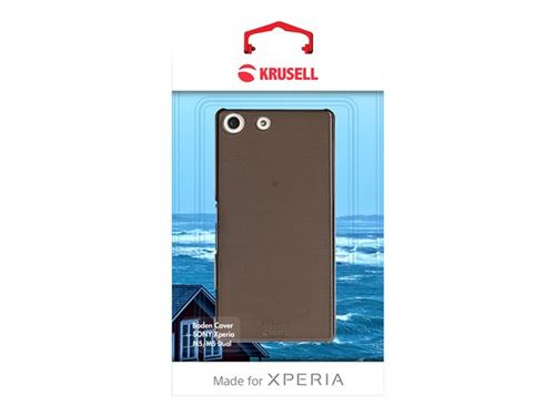 Krusell Boden FlipCover - Coque de protection pour téléphone portable - plastique - noir transparent - pour Sony XPERIA M5, M5 Dual