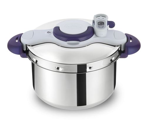 Autocuiseur Seb Clipso Minut Perfect P4624800 7,5 L Gris et Violet