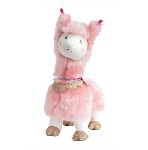 Histoire d'ours - Peluche lama rose - Je rêve - 50 cm