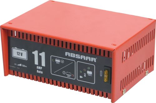 Absaar Chargeur de batterie 12 Volt 25-120 Ah 11 ampères rouge