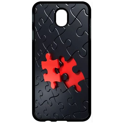  Coque My-Kase pour Galaxy J7 (2017) - puzzle one piece red - Noir 