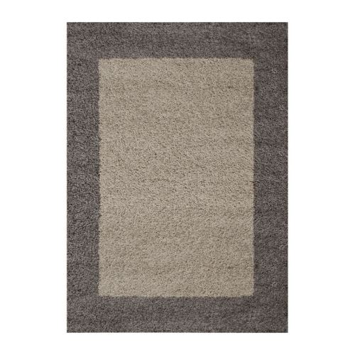 VEGA Tapis de salon Shaggy - 160 x 230 cm - Taupe