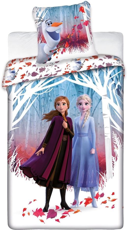 Disney housse de couette Frozen Journey 140 x 200 cm blanc