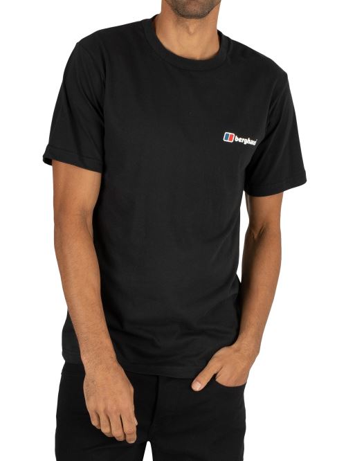 Berghaus Pour des hommes T-shirt avec logo d'entreprise, NoirM