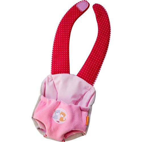 Haba porte-bébé Jule rose/rouge