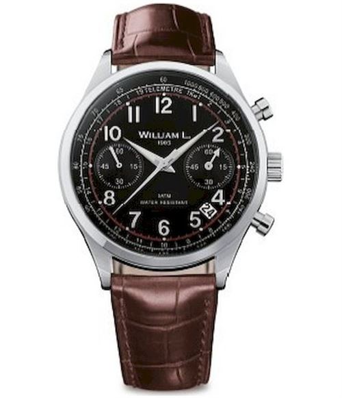William L. Montre Homme WLAC01NRCM Automatiques, Chronographe Noir