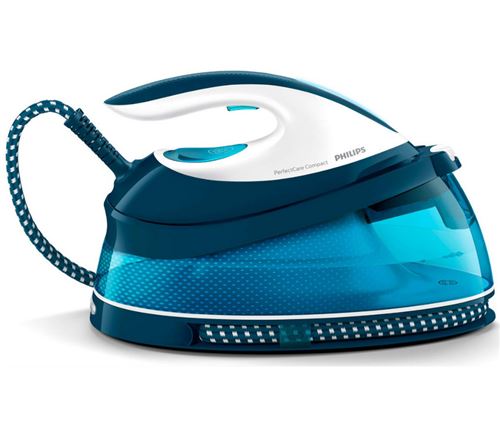Philips Centrale Vapeur Perfectcare Compact 6.5 Bars - 120-400 G/Mn Gc7840/20 Bleu Blanc
