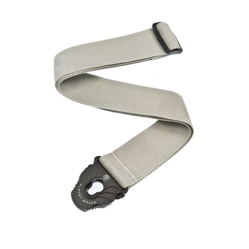 Planet Waves PWSPL205 - Sangle de guitare Planet Lock, polypropylène, coloris argent
