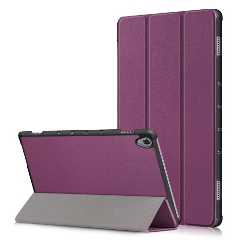 Etui en PU violet avec support tri-pliure pour votre Huawei MediaPad M6 10.8 pouces (2019)
