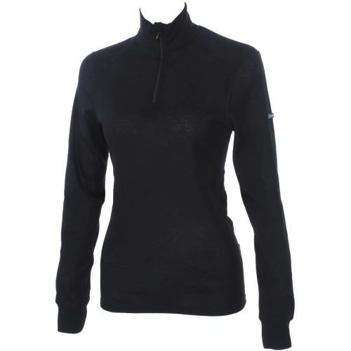 Tee shirt thermique Odlo Warm noir 1/2 zip ml lady Noir taille : XL réf : 85587