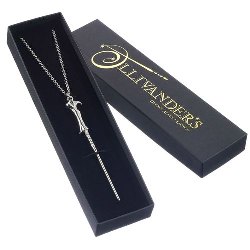 Collier de baguette magique Lord Voldemort en plaqué argent Harry Potter