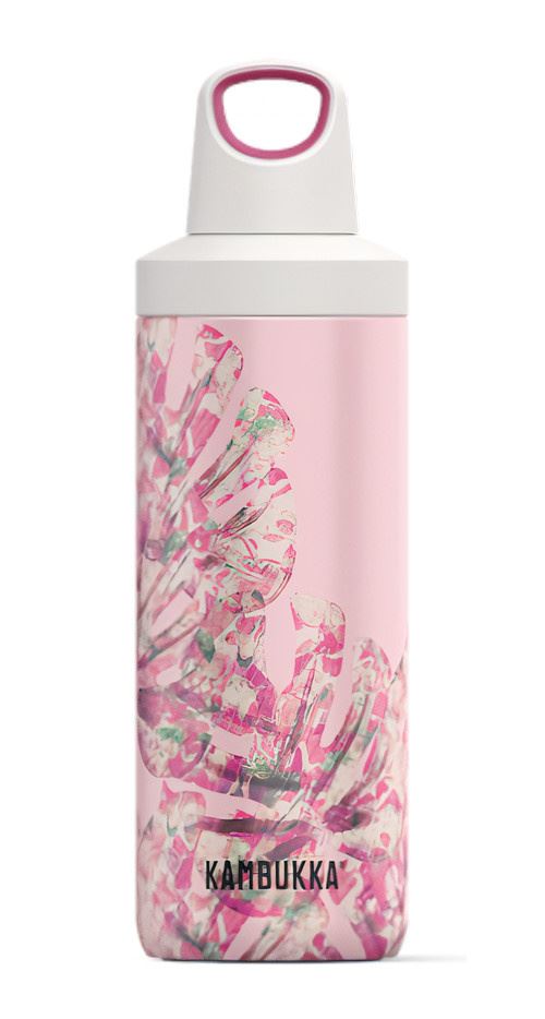 Kambukka flacon thermos Reno InsulatedMonstera 500 ml acier inoxydable rose